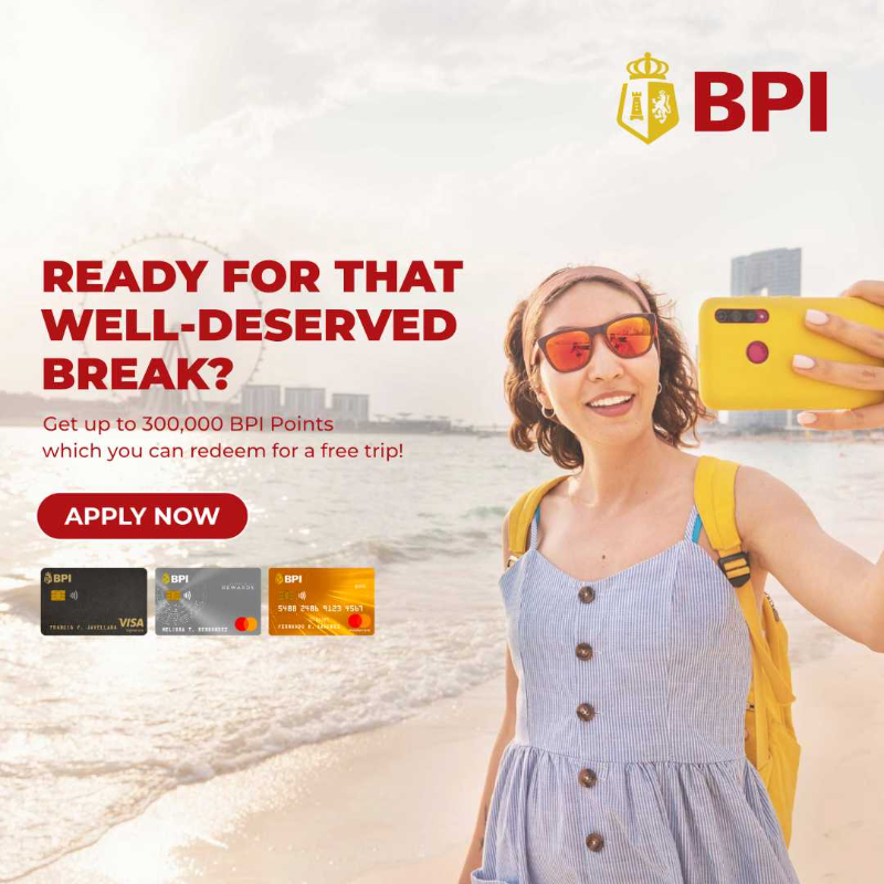 TalktoBPI's tweet photo. Tick off your bucket list and travel to your dream destination!​

Switch to a BPI Credit Card now, get up to 300,000 BPI points!
