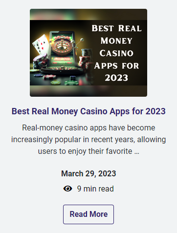 Best Real Money Casino Apps for 2023 

Check out - 















