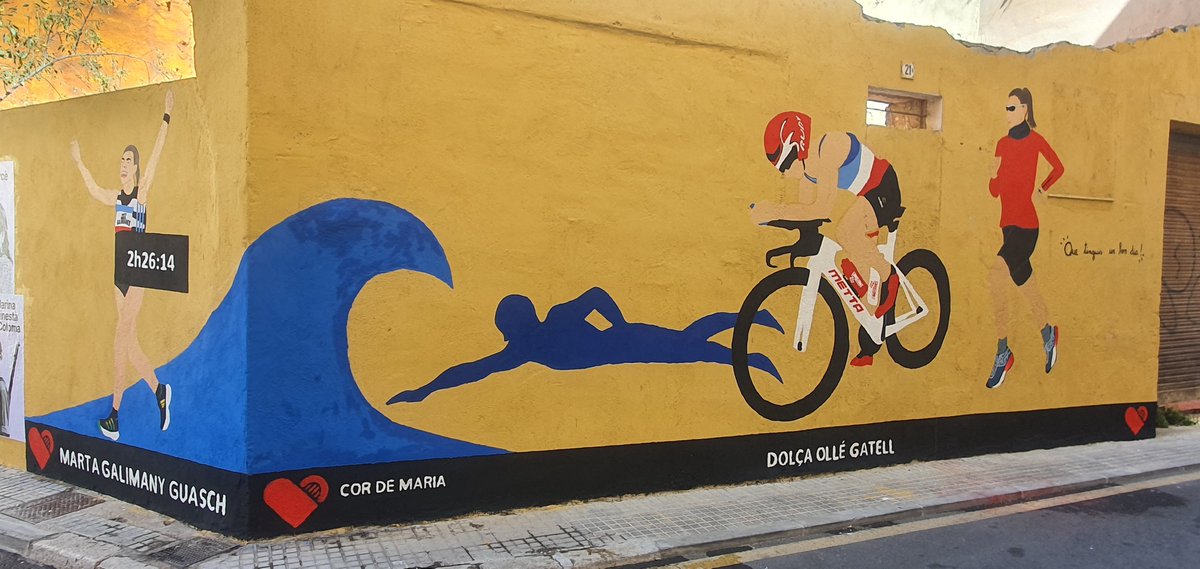 tecnocompte's tweet photo. El @CdMValls realitza un mural homenatge a les esportistes Dolça Ollé  i Marta Galimany. Dins les activitats del #8M  @dollegatell @marta_galimany @CdMValls 
@VallsAjuntament
@rosa_salvad #SIADValls https://t.co/4CG97FiBQa