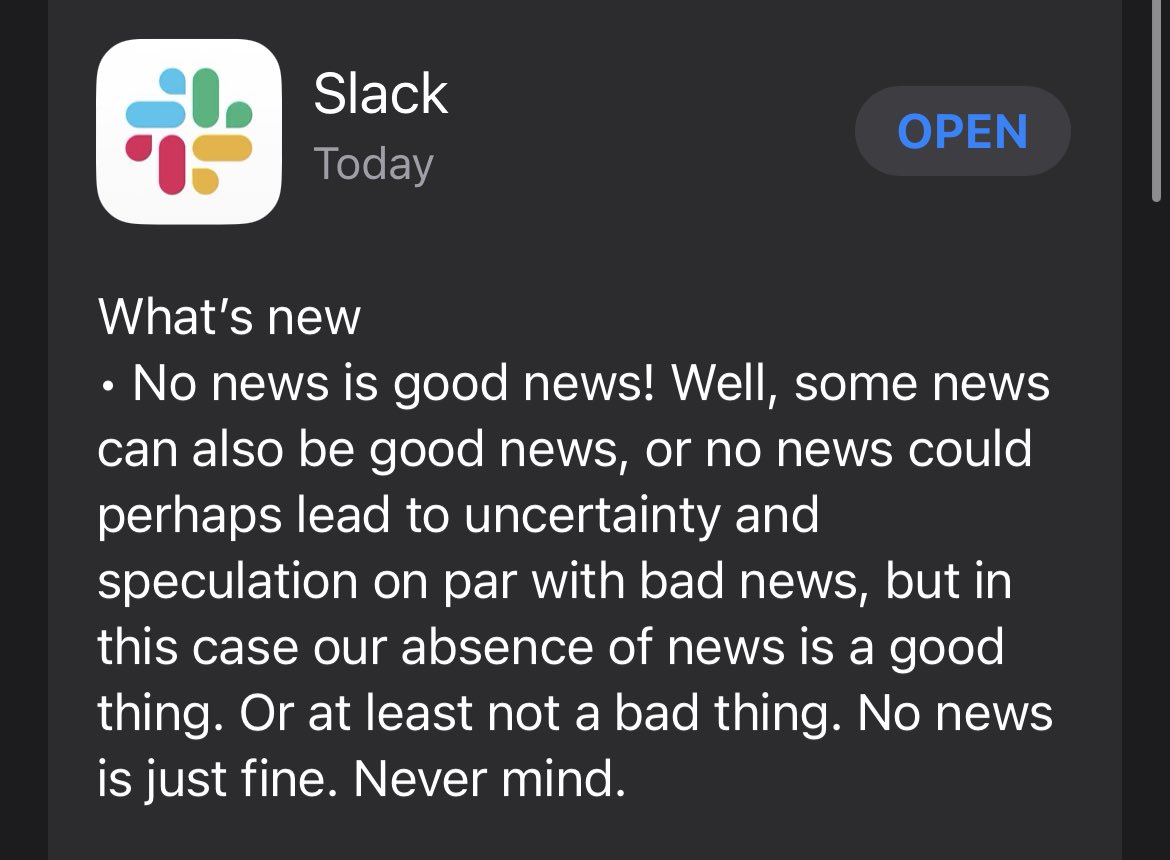 ronjpeg's tweet photo. Slack copywriter, I see you and I appreciate you https://t.co/kJVv4s0f7v