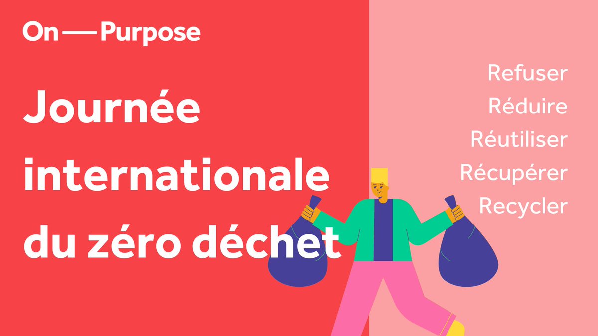 💡Le meilleur déchet est celui que l'on ne produit pas !

🅾️ Aujourd'hui, c'est la journée internationale du zéro déchet et on en est encore loin ! Changeons nos habitudes, notamment en appliquant la méthode des "5R" : Refuser, Réduire, Réutiliser, Récupérer, Recycler.