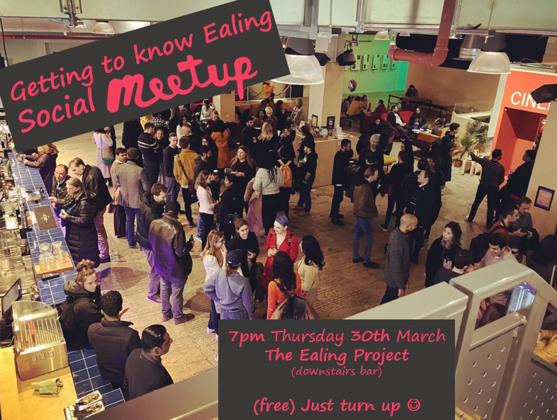 ealing_project's tweet image. Come on down to #EalingProject tonight, anytime from 7pm for a good ol' fashioned knees up (or you know, a lovely chance to meet new people in #Ealing). No need to book, just bring your lovely selves. MORE INFO👉bit.ly/3TZ1zyL #whatsonealing #socailealing #ealingbroadway