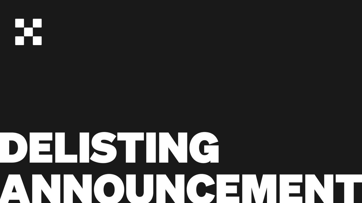 okx's tweet photo. Delisting: Timeline update 🔴

#OKX will delist the following trading pairs at 7:00-7:30 am on Apr 6 (UTC):

⛔ YOU/BTC; YOU/USDT
⛔ TOPC/USDT
⛔ BHP/USDT
⛔ ORS/USDT
⛔ PLG/USDT
⛔ PLG/USDT
⛔ CELT/USDT; CELT/USDC ; CELT/BTC
⛔ TRADE/USDT

&amp; more ⤵️
https://t.co/ANrDCVBCaD https://t.co/sCkPDks6sM