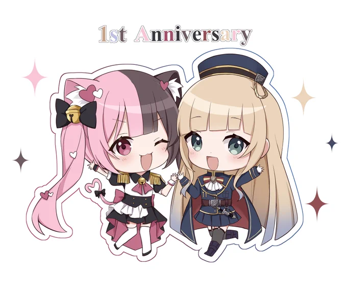 星宮レオちゃん1周年おめでとうございます にぼしちゃんと一緒にお祝い#レオスト #ねこのーと  