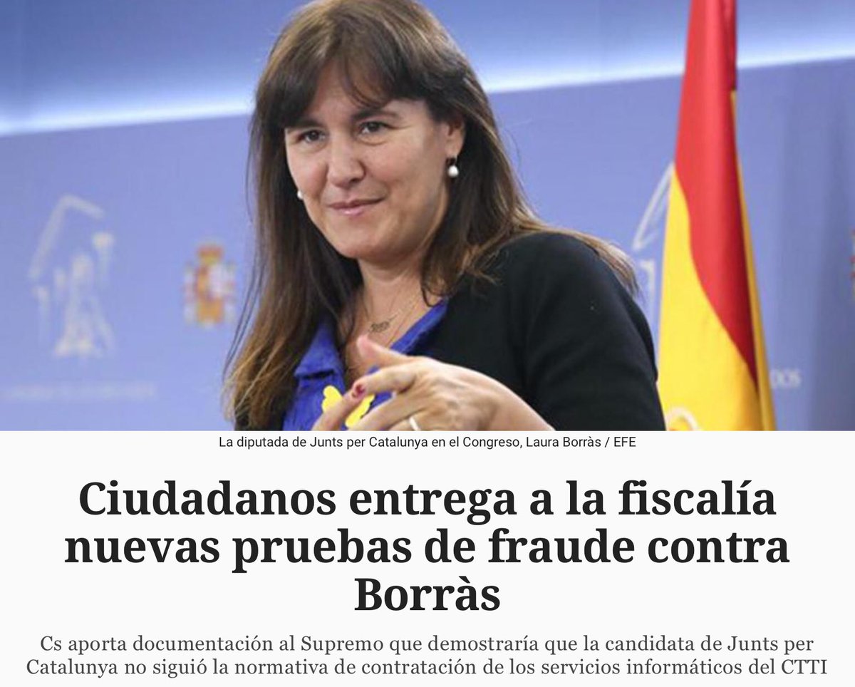 MAQUIAVELA3's tweet photo. Mira @mhp_LauraBorras: Tenies raó 😆El #WippExpress a carretades funciona. Ha fet net
Se acabó tu corrupción😆😆 https://t.co/hNvxLZ3wOZ