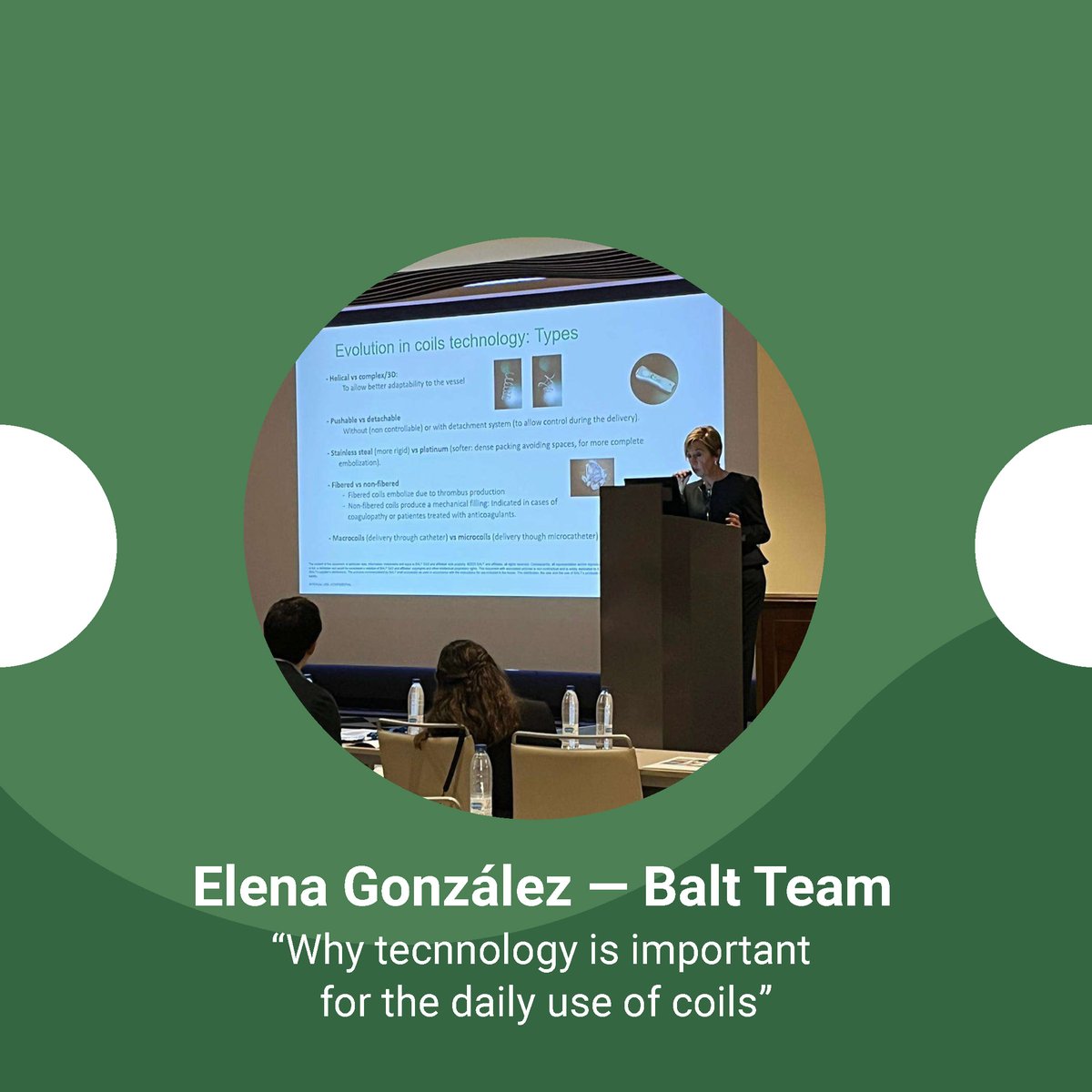 BaltSpain's tweet photo. Un especial agradecimiento a los Directores del curso, Co-Directores y Doctores por hacerlo posible. También queremos dar las gracias a nuestra compañera Elena González por su ponencia “Why tecnnology is important for the daily use of coils”.
#Baltspain #cirugiavascular #coils https://t.co/7xrUcYxsK8