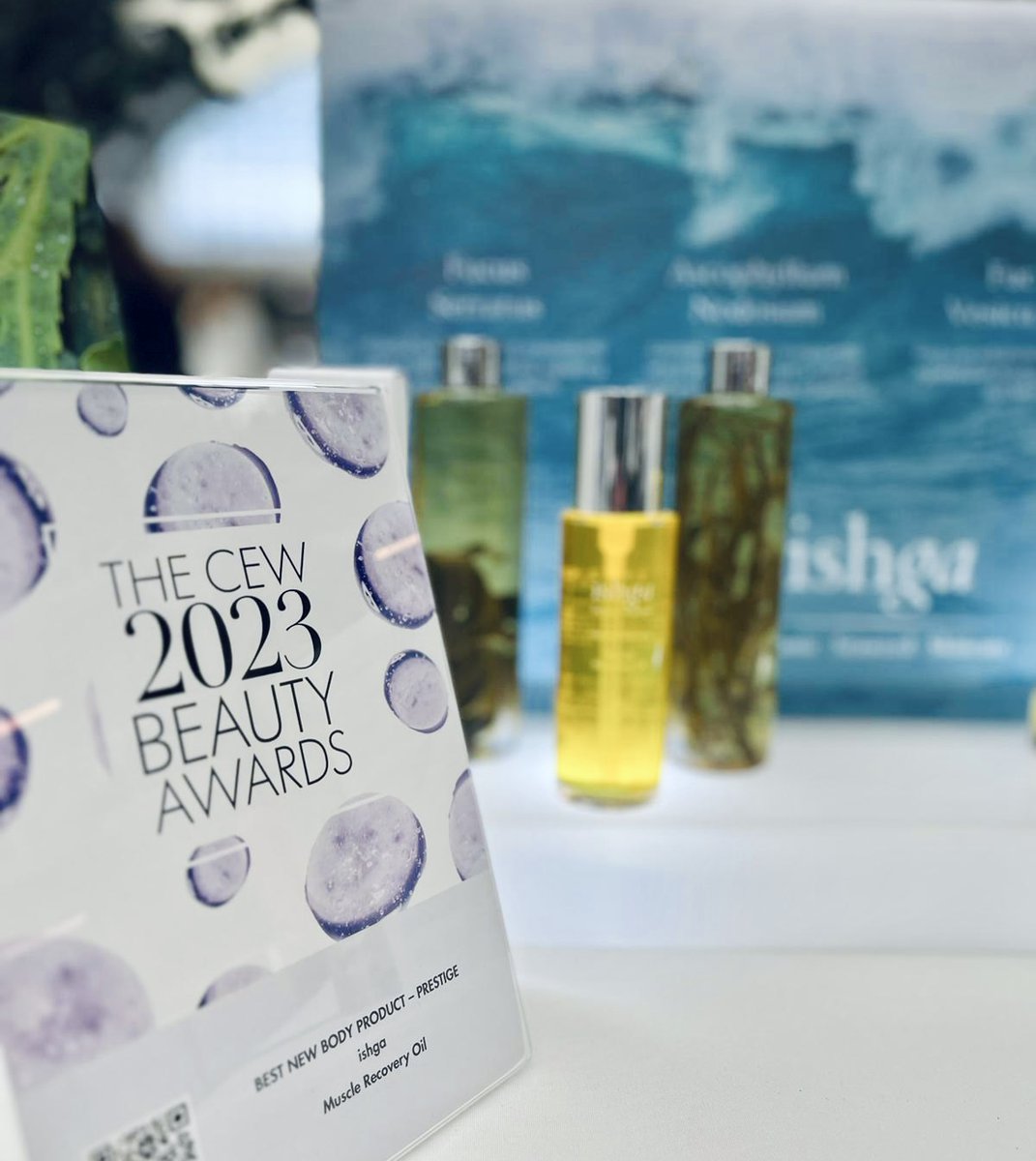 Yesterday we showcased our Muscle Recovery Oil in the Best New Body Product category at the <a href="/CEW_UK/">CEW</a> Beauty Awards product demonstration event in London! We had the chance to share the incredible benefits of seaweed in our popular body oil with CEW members &amp; industry experts🌟