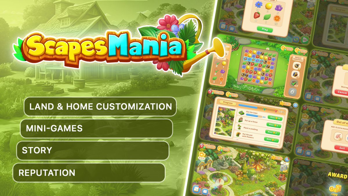 🙌We will share more news about the project, so stay tuned for future updates! 🙌

#web3 #web2 #scapesmania #gameyouown