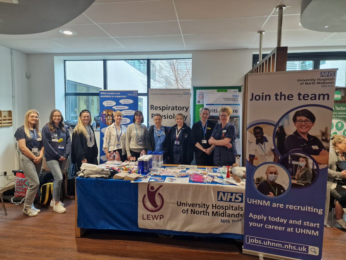 Education_UHNM's tweet photo. Having a great day at the Next Steps event at Newcastle College #UHNM_NHS @NSCGNewcastle @NSCGStafford #NSCGNextSteps https://t.co/4pG12OwVsf