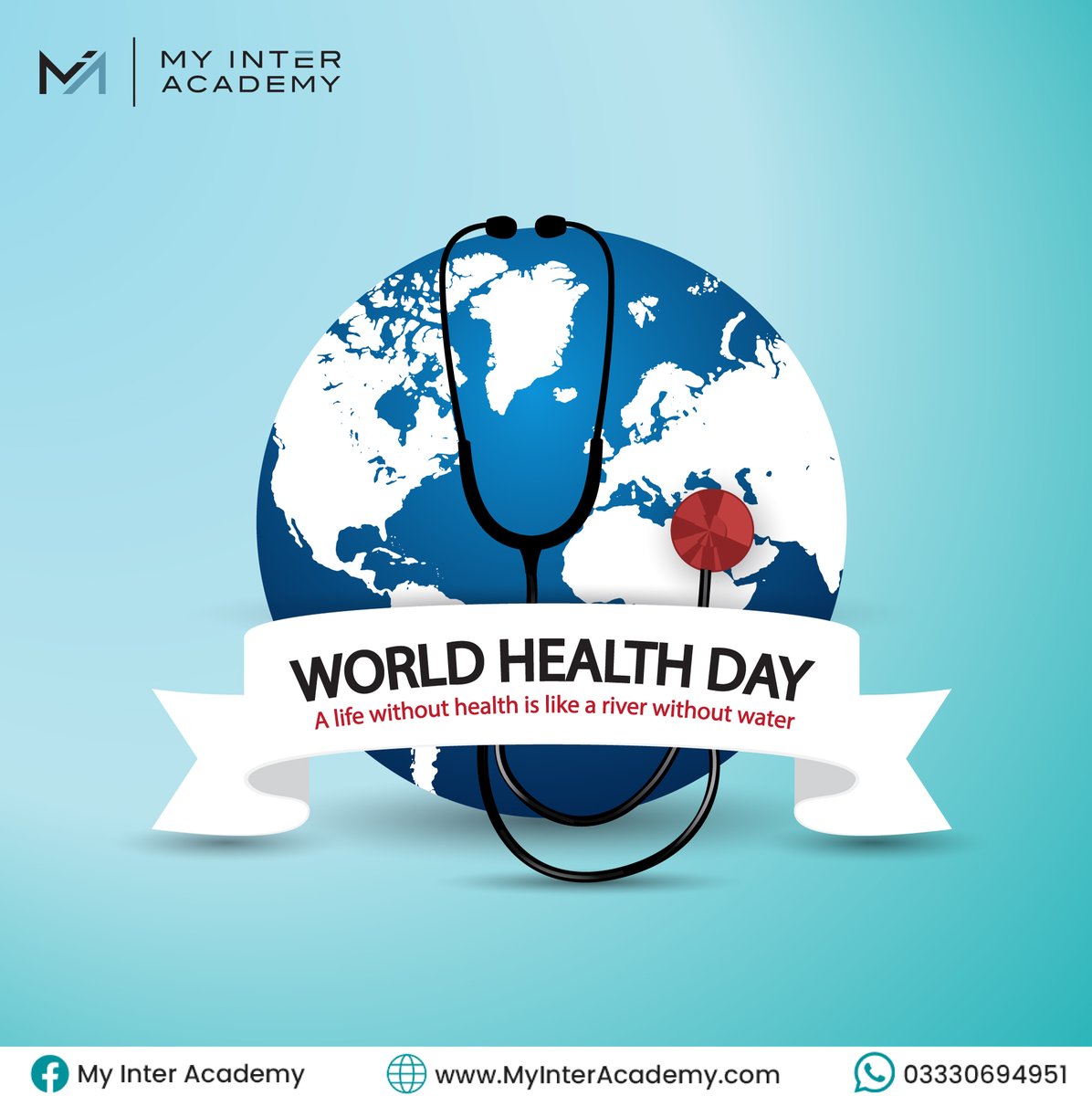 MyInterAcademy2's tweet photo. This World Health Day, let's pledge to take care of our mind and body. Eat well, exercise regularly, and prioritize your mental health. 

Building a fairer, healthier world for all - together we can make it happen.

 #WorldHealthDay #StayHealthy #StayStrong #MentalHealthMatter https://t.co/5pN4BrO1GB