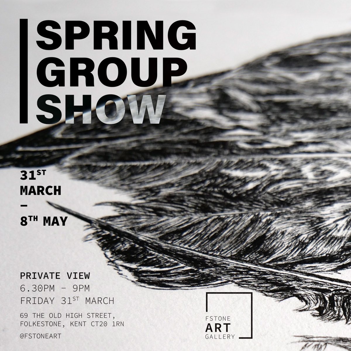 I'm exhibiting one of my large dead bird ink drawings at Folkestone Art Gallery, Kent. Show opens tomorrow evening, 31st March, and runs until 8th May. 
folkestoneart.com/post/spring-gr…

#folkestone #kent #kentart #contemporaryart #gallery #exhibition #art #artwork #groupshow