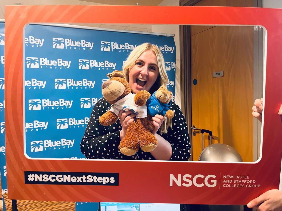 Our Learning &amp; Development Manager, Beth, is at 
<a href="/NSCGNewcastle/">Newcastle College</a>
 today at the #NSCGNextSteps event talking about all-things Travel &amp; Tourism and the different career paths within the industry. 
If you’re at the college today, come say Hi! 👋

<a href="/NSCGStafford/">Stafford College</a>