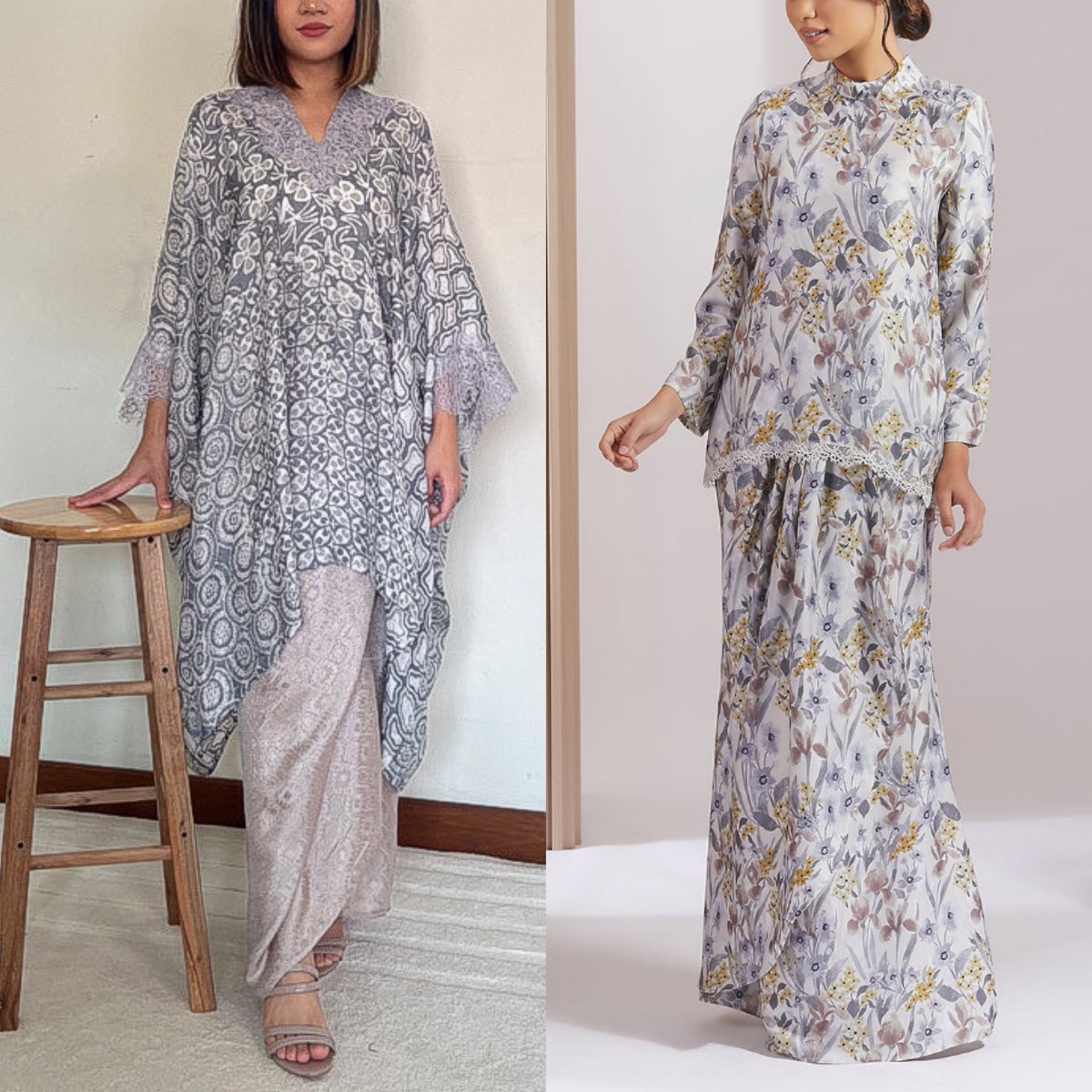 These are the Pretty Kurungs in Grey that i just found. So siapa yang tema grey for Raya tahun ni, this thread is for you 😍

i think it's very flattering. just look at that 🔥 the design is so lovely and pretty 💅🫶