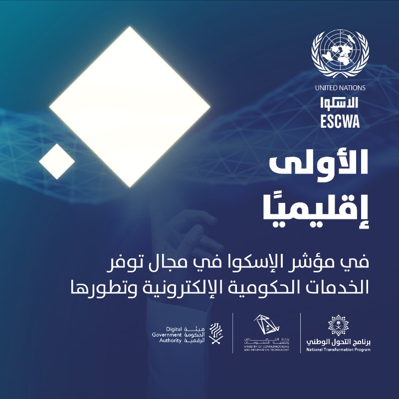 NTP_2030's tweet photo. المملكة تتصدر رقميًّا، وتمضي في طريقها نحو تحقيق الريادة الرقمية

#واقع_نعيشه
#رؤية_السعودية_2030
@McitGovSa
@DgaGovSa
