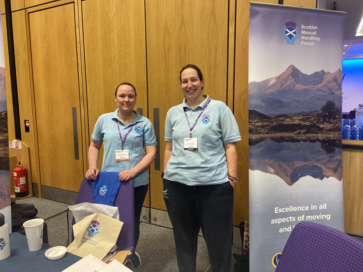 Very pleased to be @CIPD Scotland today representing @smhf2000 #CIPDScotConf23 #betterworkinglives #smhf #safepersonhandling