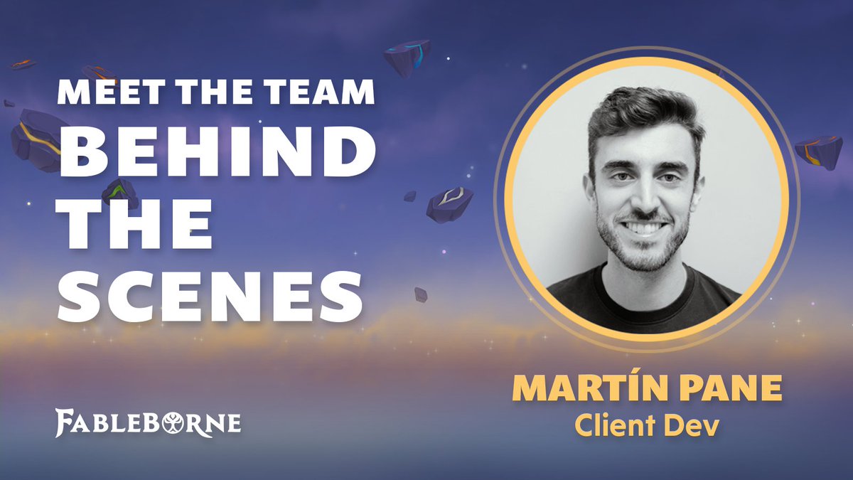 fableborne's tweet image. 🔍 Dive 'Behind the Scenes' at @PixionGames and meet Martín Pane aka @martinTayx, Game Developer for #Fableborne 🎮 With roots in Argentina and experience in Spain and the UK, Martín brings a unique perspective to the team. Read the entire blog post: bit.ly/3lTe5TX

1/6