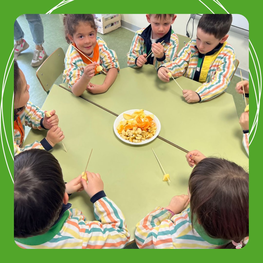 EOssoZ's tweet photo. Los alumnos de 2º de infantil, en el proyecto “Chiquichef” elaboran ricas brochetas saludables con frutas.

#unasumabrillante #colegiobilingüe #zaragoza #teresianas @feteresiana #brochetas #saludables https://t.co/RNPULHzrdS