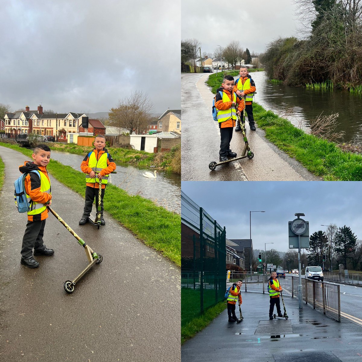 emorges's tweet image. Walking yesterday and scootering this morning 🚶🏽🛴 'Big Walk and Wheel' #BigWalkAndWheel @YGCwmbran