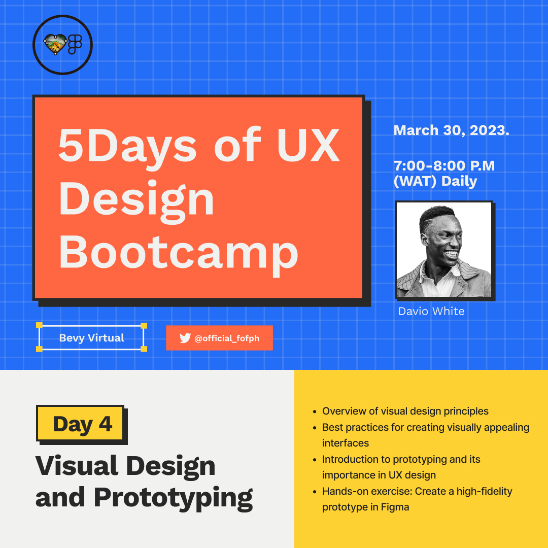 Official_FOFPH's tweet image. Yesterday, we covered the Importance of information architecture in UX design, Techniques for organizing content and creating a site map, an Introduction to wireframing and its benefits, and a Hands-on exercise: Create a wireframe in @figma. #figma #fofph #fofphbootcamp