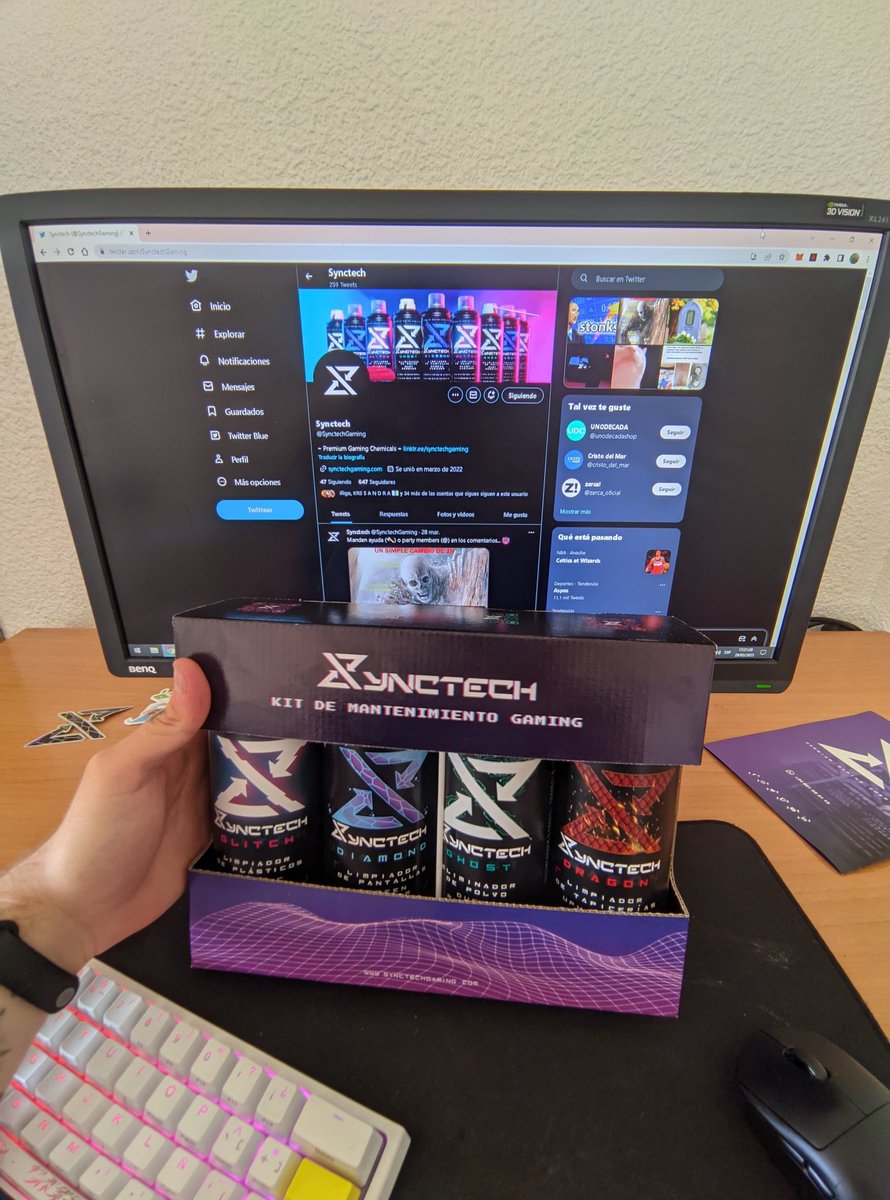 Me acaba de llegar el pack de mantenimiento 🥰, muchísimas gracias <a href="/SynctechGaming/">Synctech</a> y <a href="/Markm0hawk/">m0hawK</a> por el sorteito, como se ve en la foto tengo falta de una buena limpieza a fondo 🤣❤️