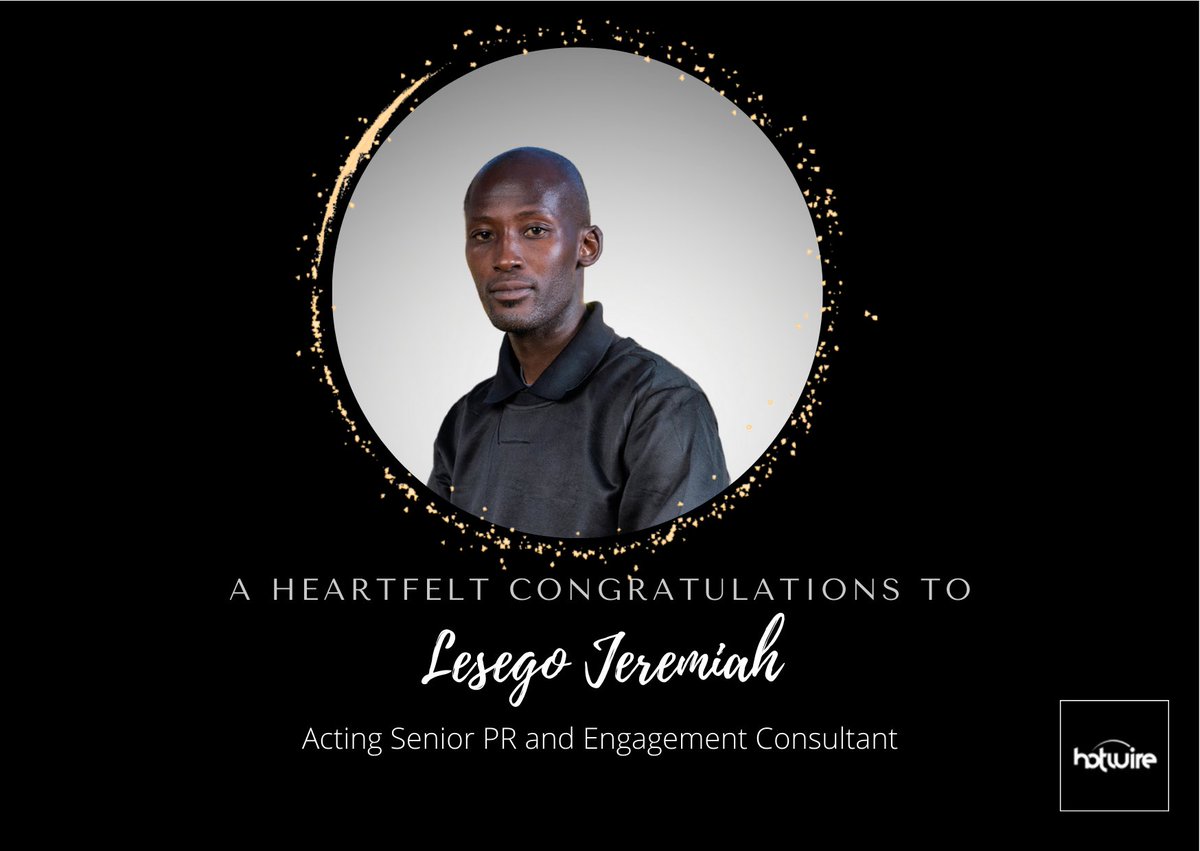 HotwirePRC's tweet photo. My guy has done the things! Congratulations to our very own Lesego Jeremiah! https://t.co/2oXIlafDot