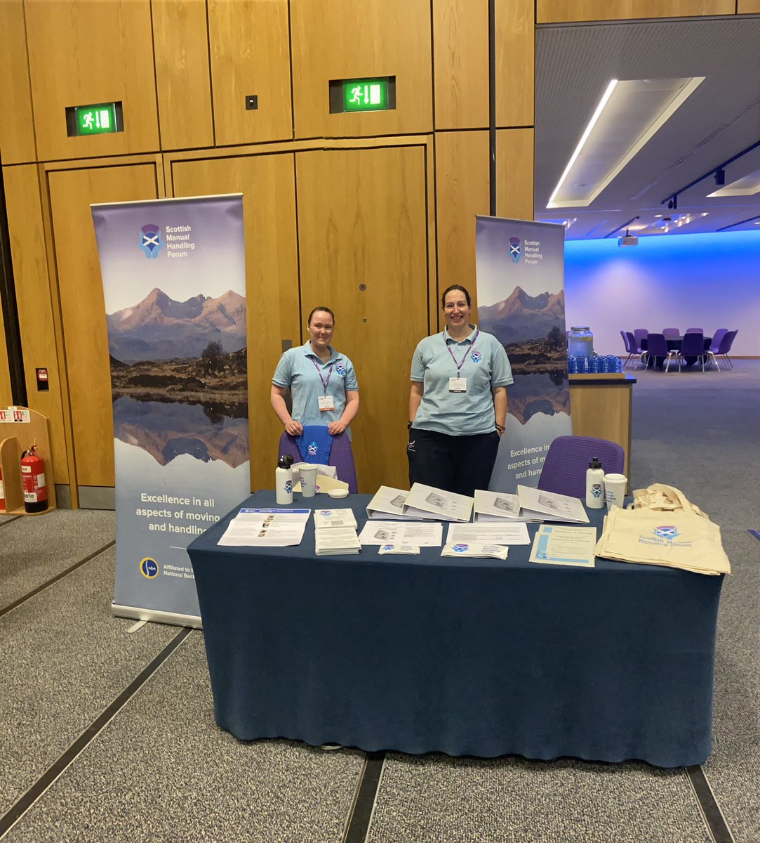Find us today @CIPD Scotland. Promoting Scottish Manual Handling to HR professionals #CIPDScotConf23 #saferpersonhandling #betterworkinglives #smhf #cpd #peopleareourbestassets