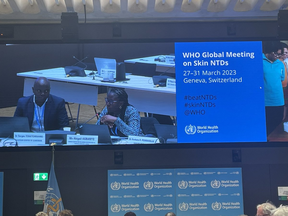 YawAmoako2002's tweet photo. @WHO first Global meeting on Skin NTDs. @AbigailAgbanyo highlights the important role of reference laboratories in the fight against skin NTDS @RichardAllanP https://t.co/J9NQVXck8u