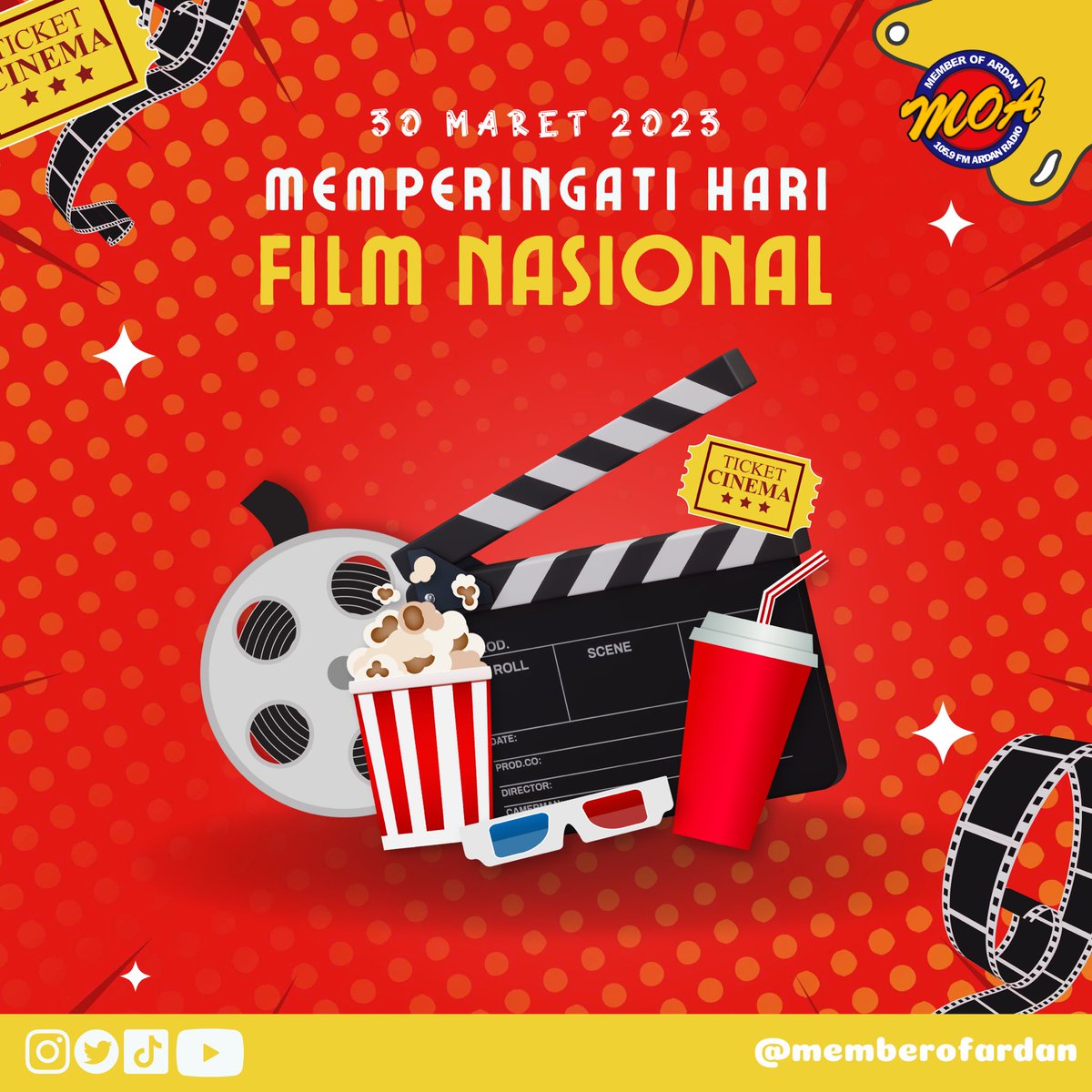 Hallo Insan Muda!

Selamat Hari Film Indonesia!

Film Indonesia Favorite kamu apa sihh? Kalo mimin sihh AADC masih jadi terbaik🥹

#HariFilmIndonesia