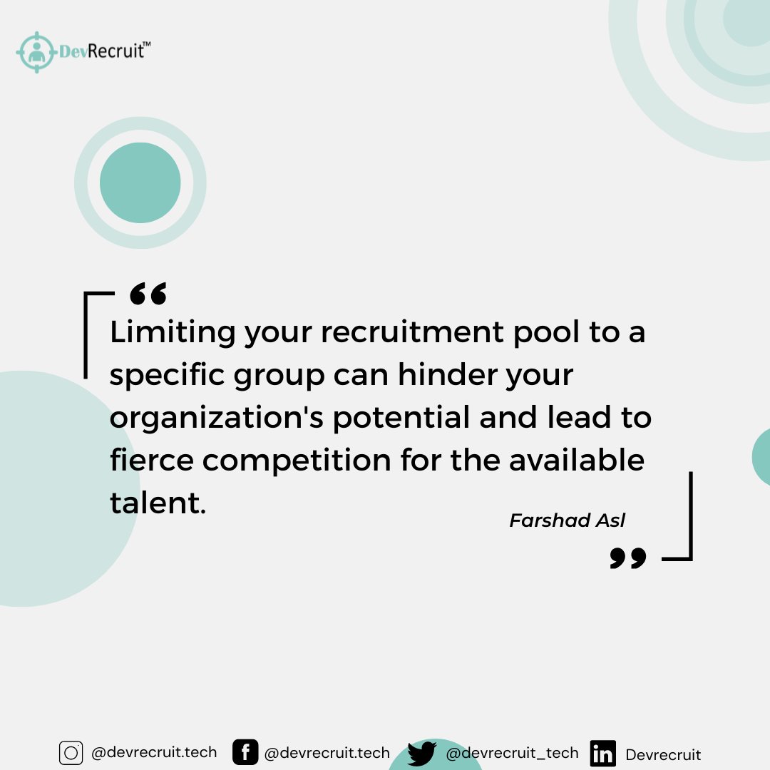 devrecruit_tech's tweet photo. Unlocking the Full Potential of Your Organization through a Diverse Talent Pool.
Visit https://t.co/50bRZ8Uypc
#develeopers #recruitment #jobsearch #jobs #jobsearch #devrecruit #job #recruiter #humanresources #staffing #jobopening #techtalent #job #Newjob #opening #hire #hiring https://t.co/rp1sbt5i5O