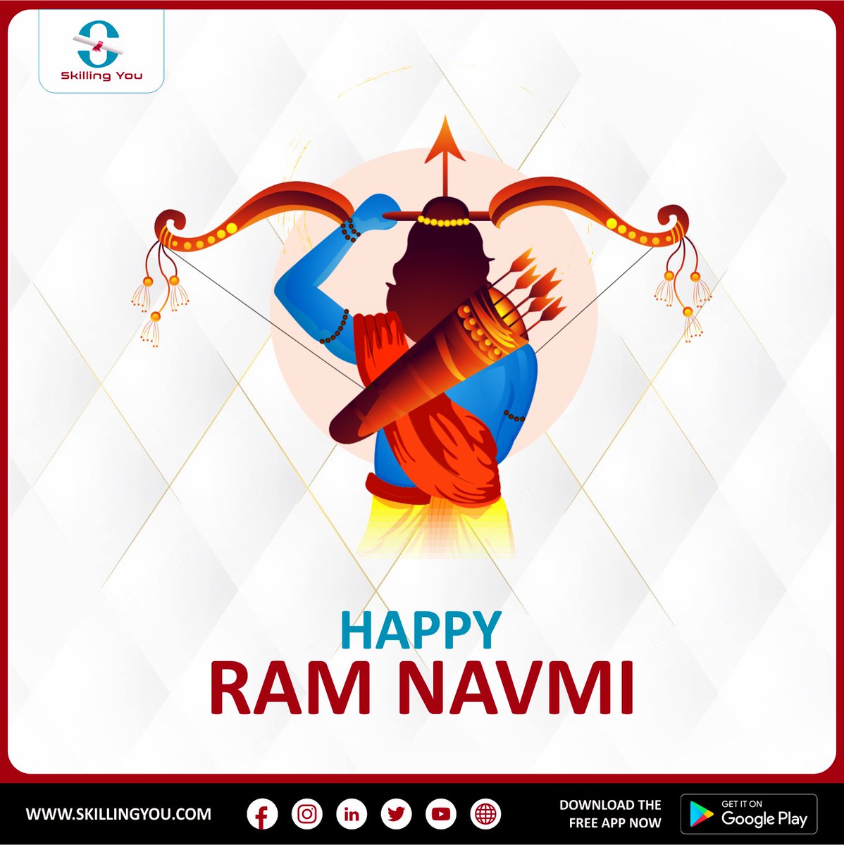 May the divine grace of Lord Rama always be with you.✨

Skilling You is wishing you all a very happy and prosperous Ram Navami!🎉
.
.
.
.
.
#ramnavmi #lordrama #hindufestival #ramnavmi2023 #festival #skillingyou #navratri