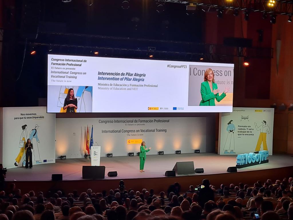 CecapFormacion's tweet image. CECAP asiste al Congreso Internacional de #FP, “El futuro es presente”, organizado por el #MEFP cuya inauguración ha sido a cargo de la Ministra de Educación y Formación Profesional, Dª. Pilar Alegría.
#CongresoFP23 @educaciongob