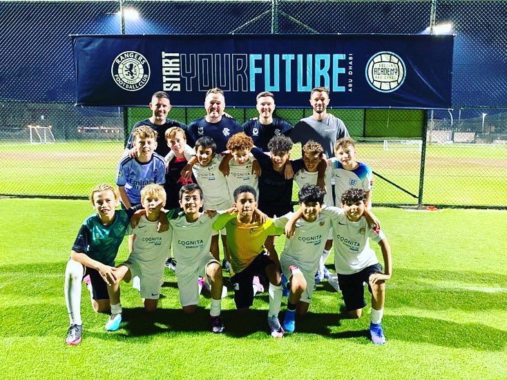 HorizonDubaiUAE's tweet photo. Our U11/12 Select team enjoyed the very first #ENRICHMEFootball training &amp; football trip to the @rangersfc Academy in Abu Dhabi.⚽️ They also had fun combining sport with culture and enjoyed visiting the Grand Mosque of Abu Dhabi. #rangersfc #ENRICHME #happyhorizon #cognitaway https://t.co/IkWzUn7AJv