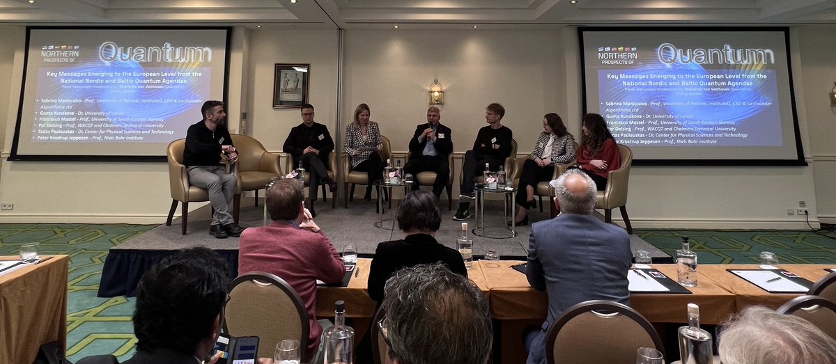 tadtum's tweet photo. 📣 Happening now: key messages emerging to the #EU level from the national #Nordic &amp; #Baltic #Quantum agendas 🇱🇹🇱🇻🇪🇪🇫🇮🇸🇪🇳🇴
#NorthernProspectsofQuantum https://t.co/amsIDwa6Wd