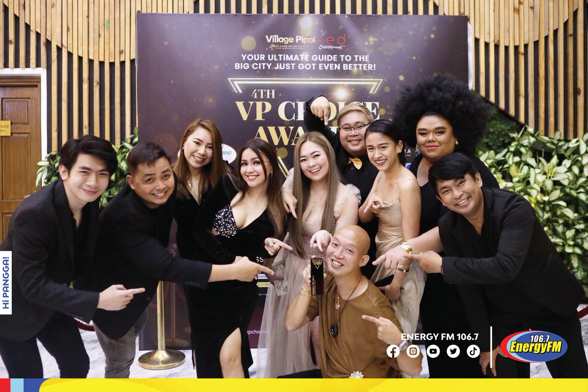 energyfm1067's tweet photo. We all deserve this, Pangga! #EnergyFM #SameSamePeroIba
✅FM Radio Station of the year - Energy FM
✅Male Radio DJ of the Year - Papa Jackson
✅Female Radio DJ of the Year - Gandang Kara
✅YouTuber of the Year - Gandang Kara
#4thVpChoiceAwards #4thVPCA #4thVPCARedCarpet https://t.co/atFaBZgXDr