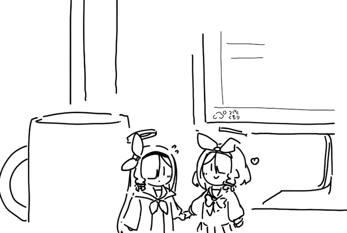 お仕事画面にも追加されたのでもしやと思って机の上見てみたら手乗りプラナいた
早速手乗りアロナがお姉さん風吹かせてるみたい 