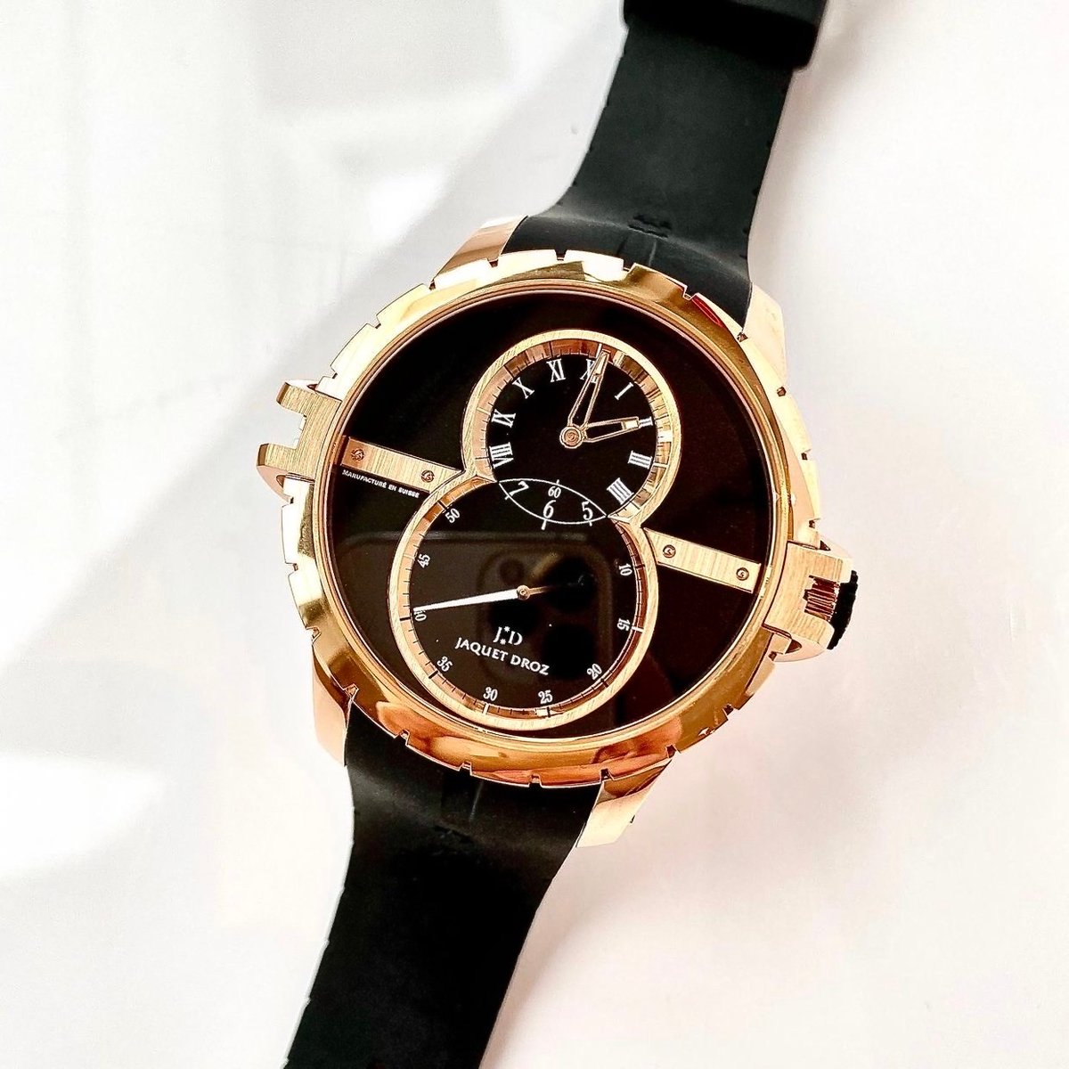 WorldtimerDiW's tweet photo. #JaquetDroz #GrandeSeconde SW Rose Gold J029033401 (Retail:EUR 27900)
Lowest Price Guaranteed 最低價保證: US$19,400 In US Dollars.
#jaquetdrozwatch #jaquetdrozwatches #jaquetdrozgrandeseconde #PetiteHeureMinute #hauteHorology #luxuryShopping #luxuryWatchLife #watchbox #雅克德罗 https://t.co/EMg7U7WNqf