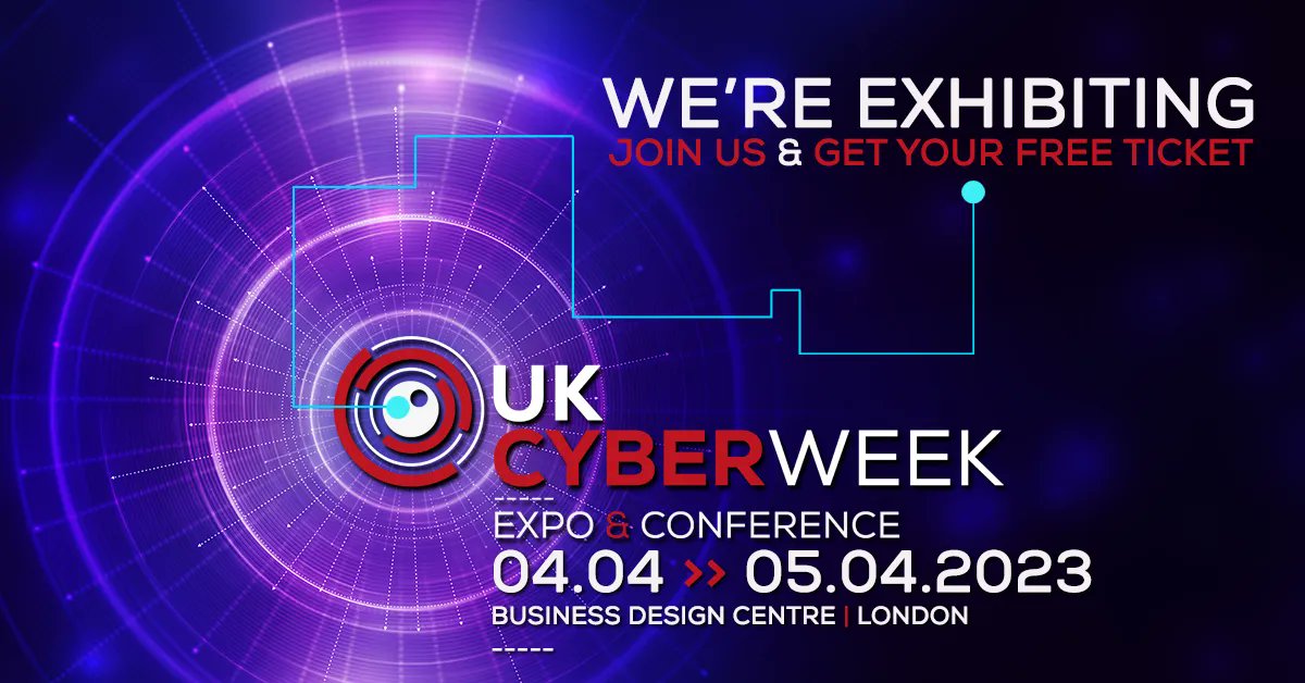 Are you attending @UKCyberWeek on 4-5 April?

Come and meet us on stand D14 to find out how you can improve your cyber strategy.

Get your free ticket: ukcyberweek.co.uk/welcome?utm_so…

#CyberSecurity