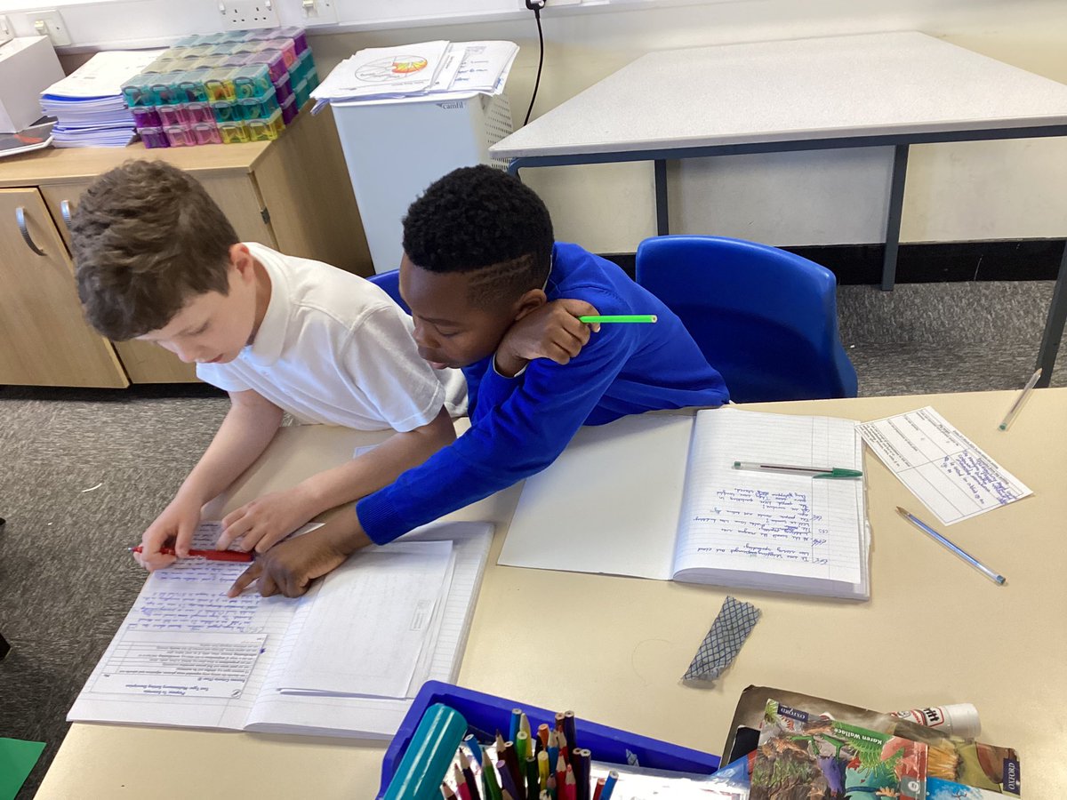 After a fantastic writing unit based on a volcanic eruption, Y3 are enjoying peer assessing their work and sharing their wonderful writing.