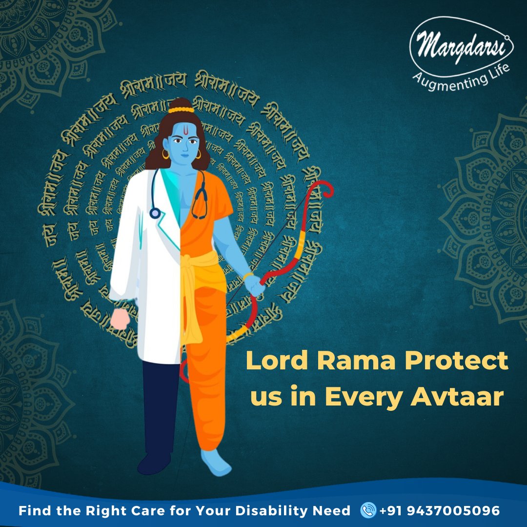 Trust in Lord Rama's blessings and Margdarsi's care for your rehabilitation journey.

#Margdarsi #RehabCenter #Ramnavami2023 #RehabilitationJourney #LordRama #DivineProtection #ExpertCare #DisabilitySupport #HopeAndHealing #Empowerment #Trust #CompassionateCare