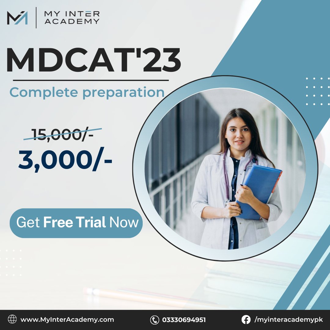 MyInterAcademy2's tweet photo. We have launched a Special MDCAT Batch offering an 80% discount.
We have Limited Seats and registrations might close soon, So, what are you waiting for? Click on the link to register https://t.co/t3svY84Gan

✅For any further query contact @ 0333-0694951 https://t.co/exHPzvxJvJ