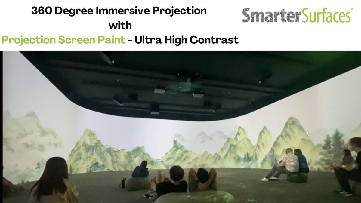smartersurfaces's tweet image. Watch this fully immersive 360 projection experience that captured our client's attendees bit.ly/40E2gja 
Thinking of your own big commercial projector screen installation? Our team is always happy to help. Please don't hesitate to reach out.
#projectorscreen