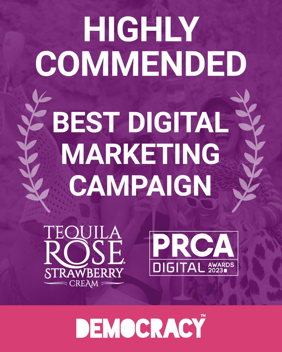 GOLD! We scooped the top award at the PRCA Digital Awards last night for Best Use of Paid Media for East Lancashire Railway! 🚂 We also scooped HIGHLY COMMENDED Best Digital Marketing Campaign for Tequila Rose! 🍓