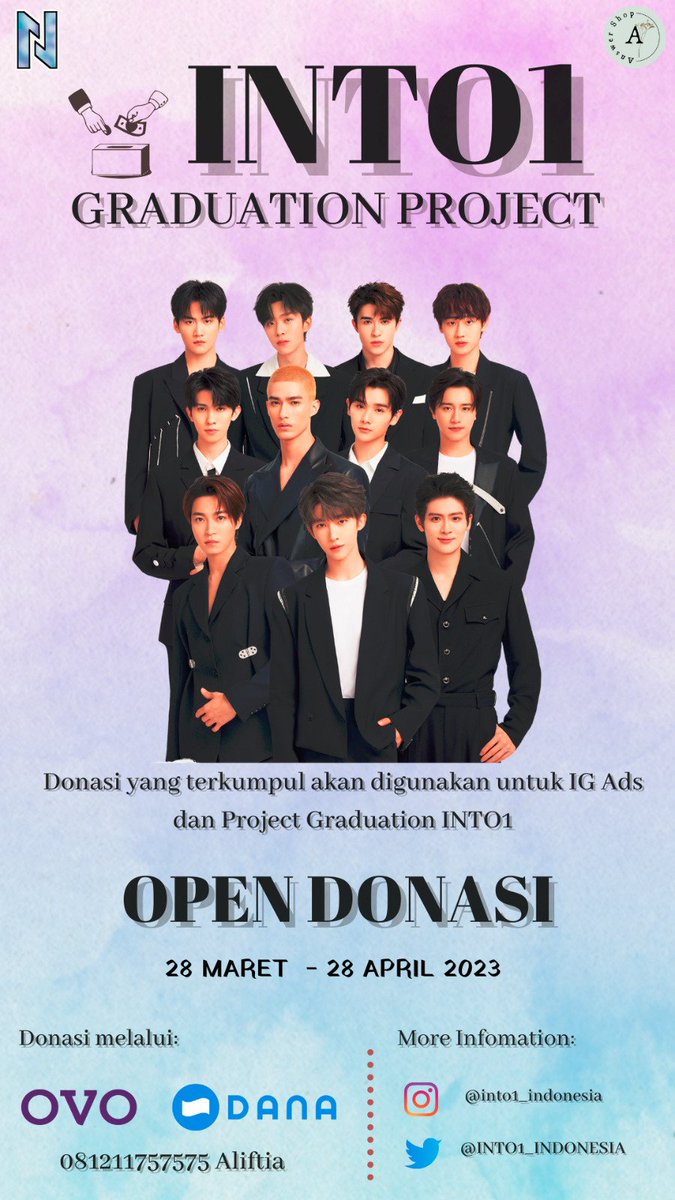 INTO1_INDONESIA's tweet photo. Hello INsiders Indonesia, untuk menyemarakkan kelulusan INTO1 pada 24 April mendatang, kami dari INTO1 Indonesia bekerjasama dengan @.answer__id
akan mengadakan beberapa projek, di antaranya:
1. Instagram ads 
2. Dance challange
3. Ucapan selamat dari INsiders

 #INTO1 https://t.co/7de7qcVp4i