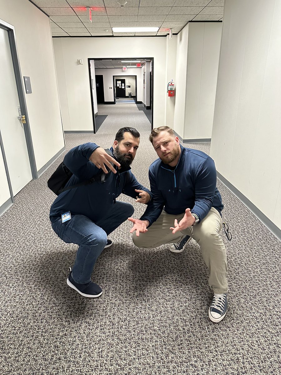 The Leamon!!! (@bizrocc) on Twitter photo <a href="/BruttoMichael/">michael brutto</a> & <a href="/Nate_ATT_IHX/">Nathan Catledge</a> kicking off the morning by twinning! This is what you get when you ask for a little early morning personality 🤪<a href="/theriddler704/">Stephanie Riddle</a> <a href="/BruttoMichael/">michael brutto</a> & <a href="/Nate_ATT_IHX/">Nathan Catledge</a> kicking off the morning by twinning! This is what you get when you ask for a little early morning personality 🤪<a href="/theriddler704/">Stephanie Riddle</a>