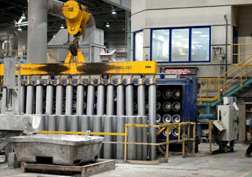 It begins in the cast house. A mixture of scrap aluminium and high purity aluminium is melted, and then alloyed to customer specifications using concentrated alloying elements  with no compromise in quality. #caravan #motorhome #campervan