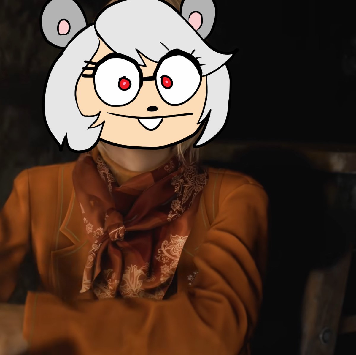 ManiacTypewrite's tweet photo. I saw a trend going around of Ashley from Resident Evil 4 as a mouse.

Am I doing this right? https://t.co/SgADR9GfmF