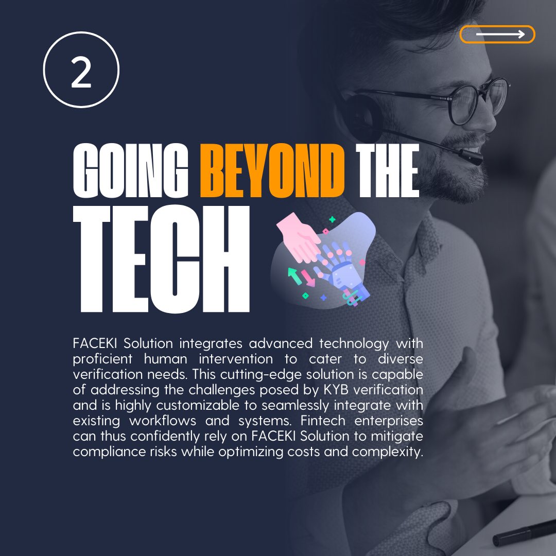 faceki_'s tweet photo. Faceki for Fintechs: 

Our mini use case delves into the many benefits of our cutting-edge technology and how our solutions leverage the power of advanced algorithms to provide unparalleled efficiency and effectiveness. 

Swipe to learn more! 

#Faceki #KYC #KYB #Fintech https://t.co/J0D8UlyU5P