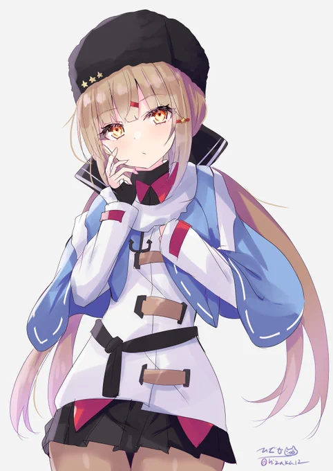 「空色の巡洋艦…うん、まあそう呼ばれてたんだけど。なんだか……そうだね、少し照れるなぁ」タシュケント#艦これ版深夜の真剣お絵描き60分一本勝負#艦これ版真剣お絵描き60分一本勝負_20230329 