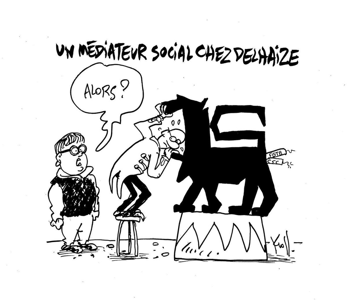 #delhaize #mediateur #greve #syndicat lesoirbe