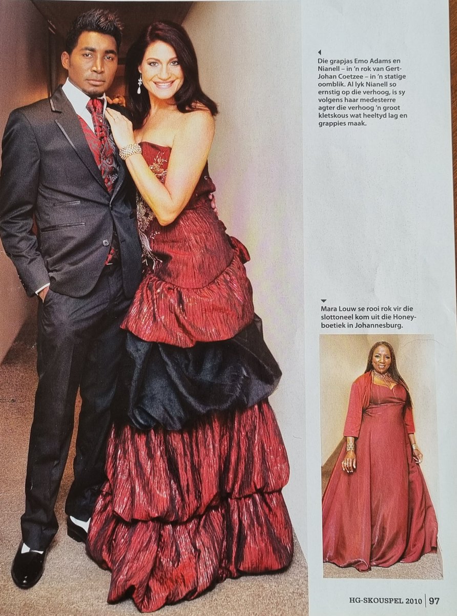 nianellemit's tweet photo. #ThrowbackThursday
With the multi-talented @emoadams at @huisgenoot Skouspel. This beautiful dress was designed by the wonderful @gertjohan. πβ¨β€οΈ
#memories #photobook #reminiscing #backintheday #emoadams #gertjohancoetzee https://t.co/XElqbqp7yz